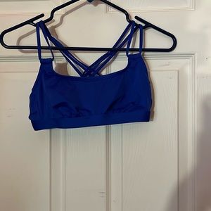 Dark blue bathing suit top